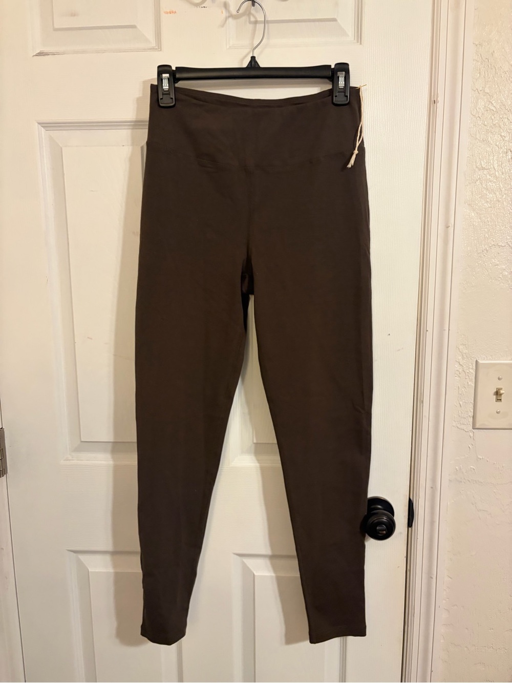 MATE the Label Brown High-Rise Stretch Leggings